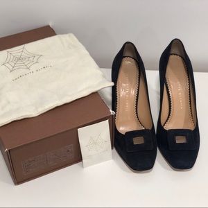 Charlotte Olympia - Catherine Suede Navy